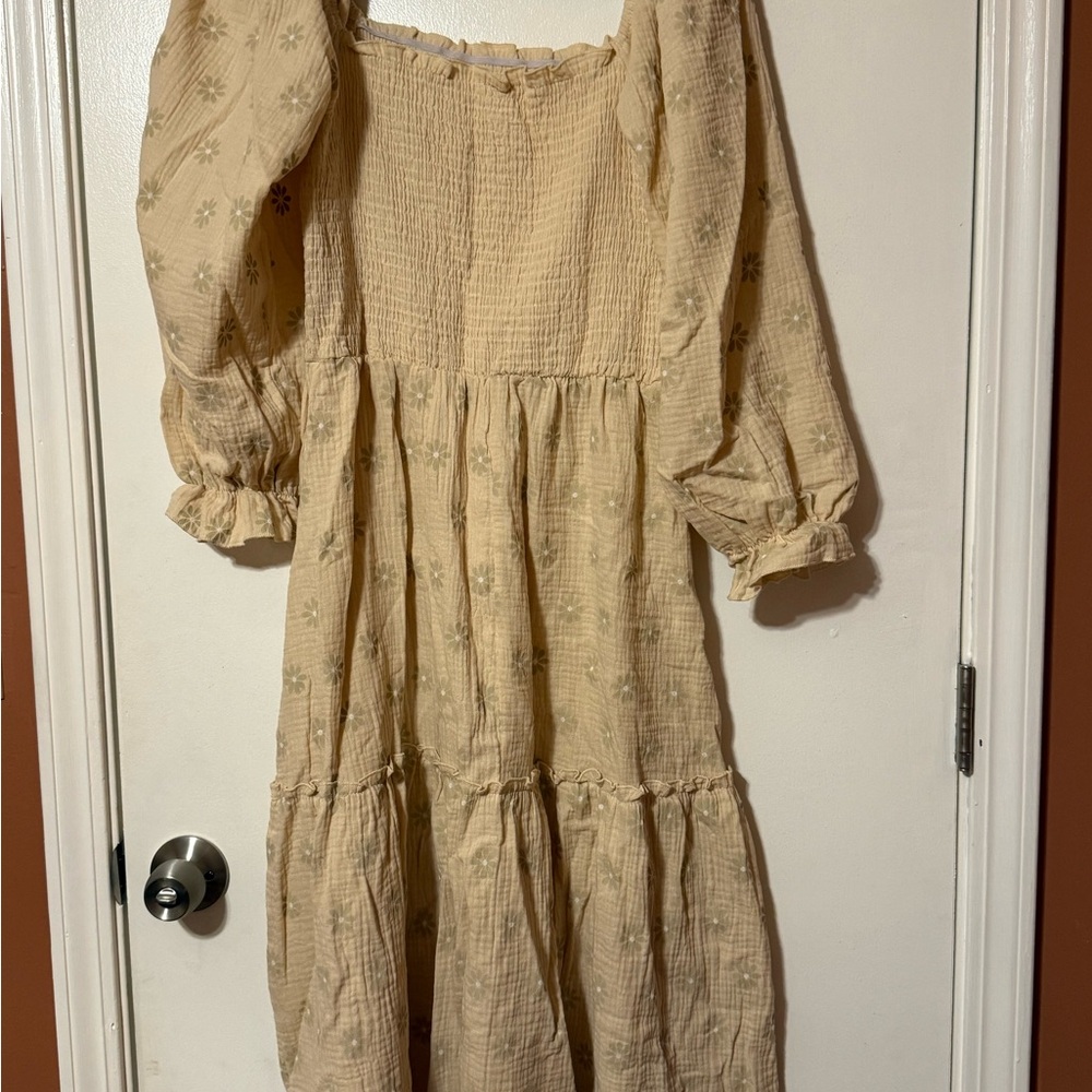 Bohemian Cream Maxi Dress